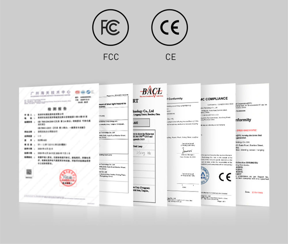 Baseus LED Smart Foldable Desk Lamp with Adaptive Brightness and Eye Protect for Read Study Bedside Office - Gray