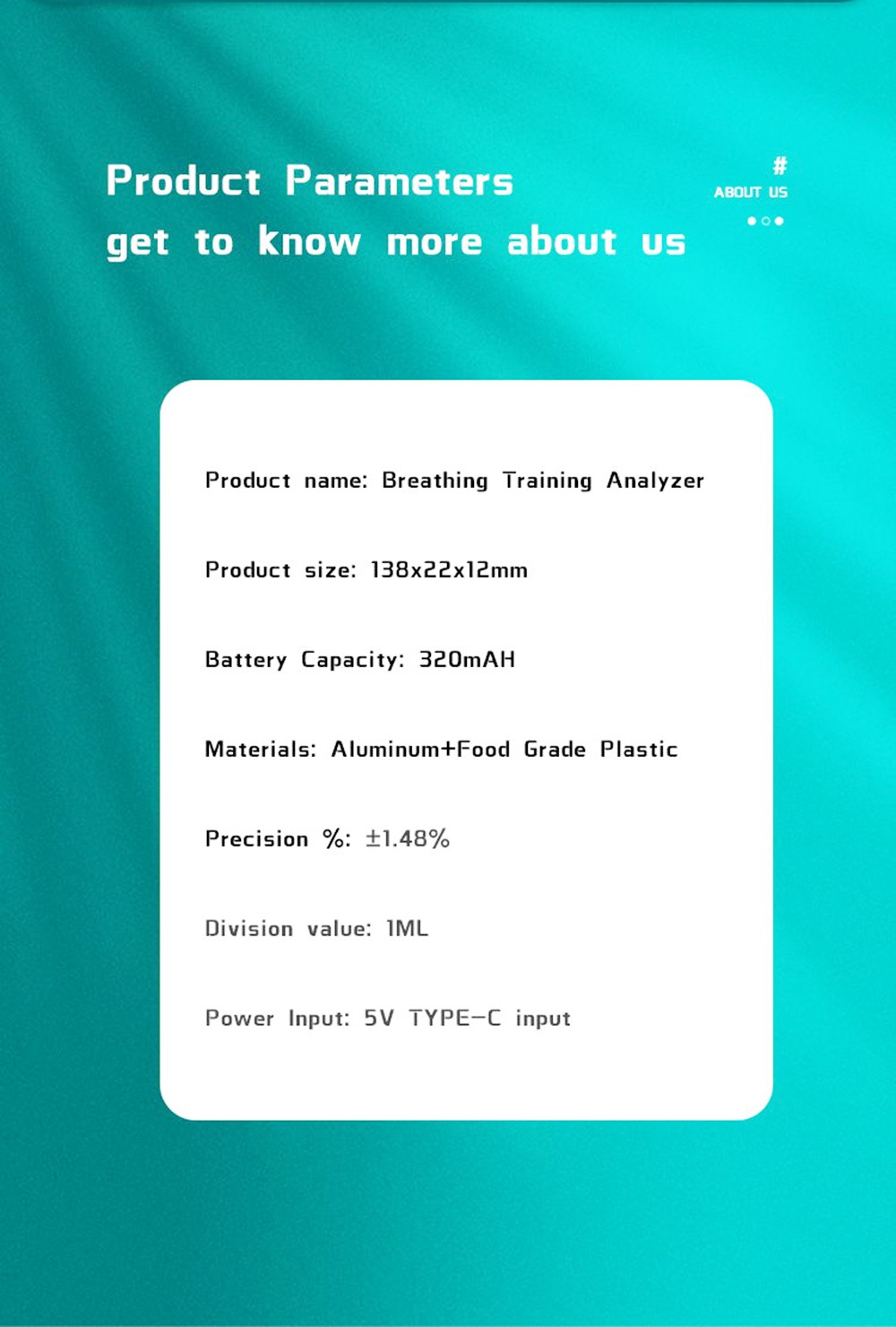 Breathru Spirometer  Real-Time  Lung Function Feedback Monitor And Record Breathing