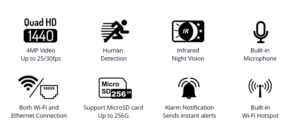 Dahua Imou IP Wifi HD 4MP (QHD) Outdoor Surveillance Camera with Built-in Microphone Human Detection, IP67 Waterproof