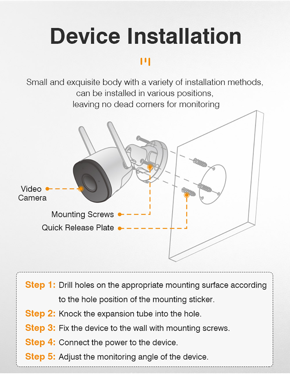 Dahua Imou IP Wifi HD 4MP (QHD) Outdoor Surveillance Camera with Built-in Microphone Human Detection, IP67 Waterproof