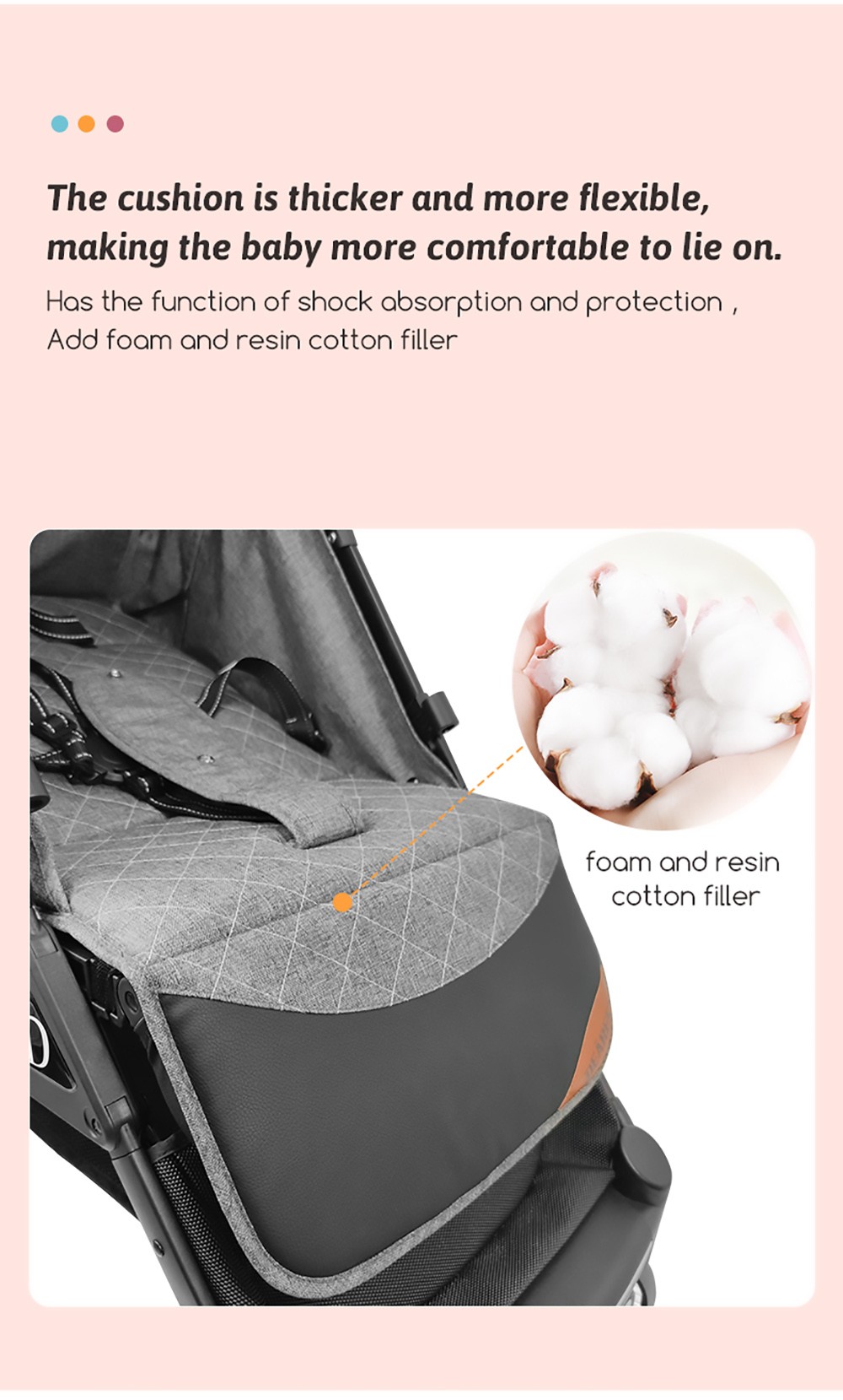 Dearest 819 Baby Infant Stroller - Gray