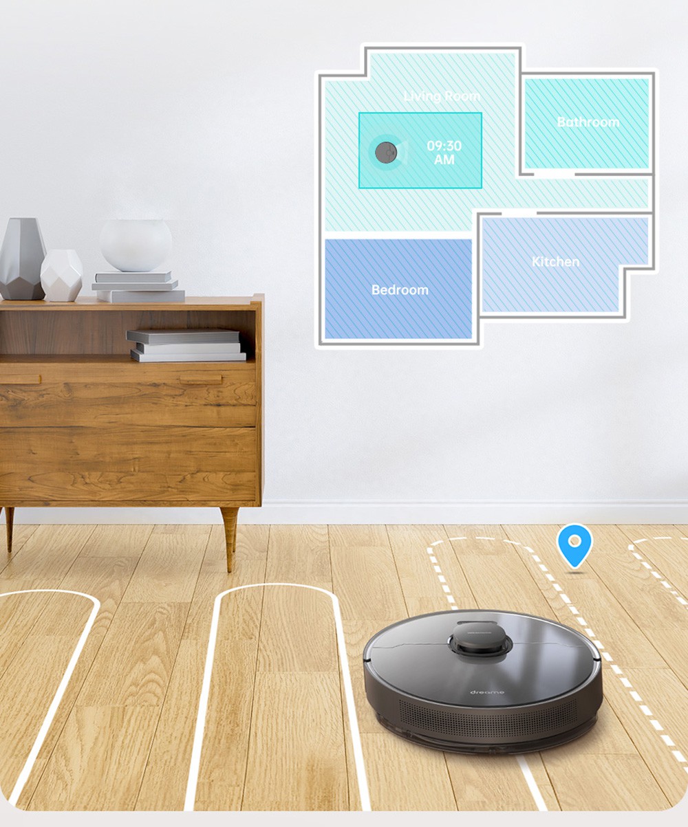 Dreame Bot Z10 Pro 4000Pa Robot Vacuum Cleaner with Self-Empty Dock 3D Laser Navi Support Alexa & Mi Home Smart Home
