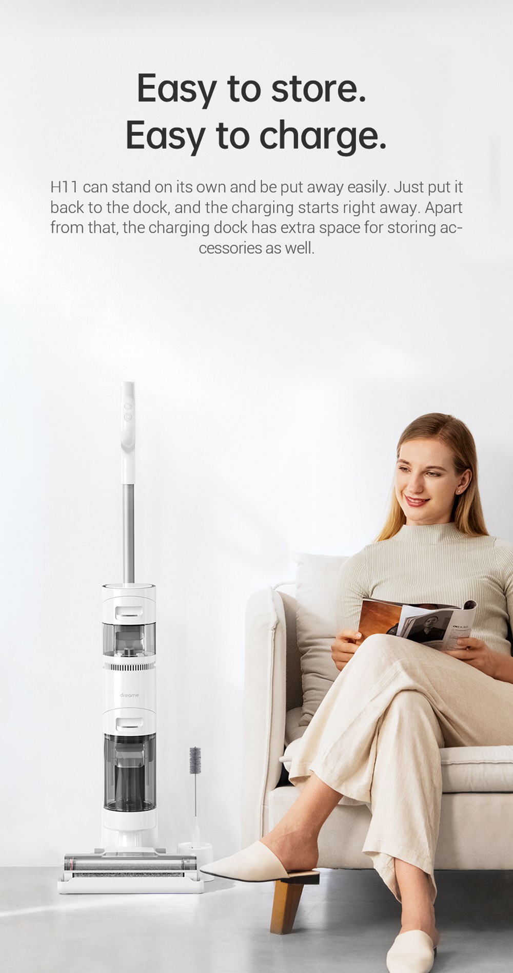 Dreame H11 Cordless Wet Dry Smart Vertical Vacuum Cleaner
