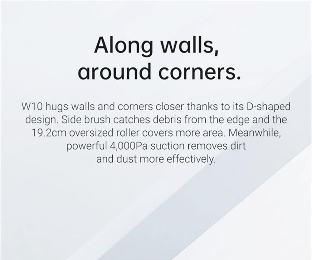 Dreame W10 4000Pa 4 in 1 Self-Cleaning Robot Vacuum Cleaner Sweeping Mopping Washing Drying with LiDAR Navigation