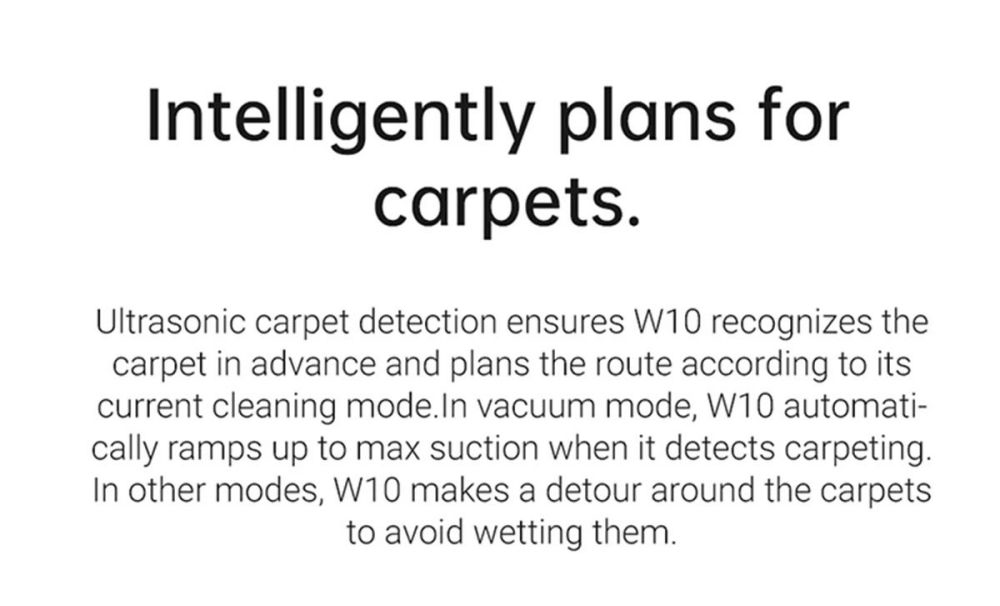 Dreame W10 4000Pa 4 in 1 Self-Cleaning Robot Vacuum Cleaner Sweeping Mopping Washing Drying with LiDAR Navigation