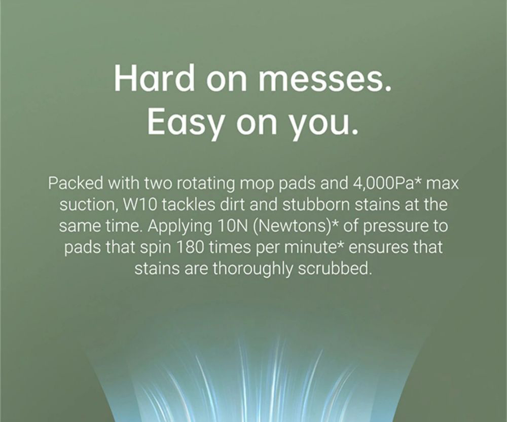 Dreame W10 4000Pa 4 in 1 Self-Cleaning Robot Vacuum Cleaner Sweeping Mopping Washing Drying with LiDAR Navigation