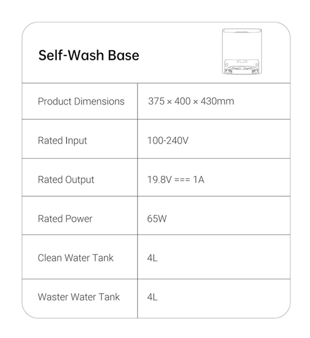 Dreame W10 4000Pa 4 in 1 Self-Cleaning Robot Vacuum Cleaner Sweeping Mopping Washing Drying with LiDAR Navigation