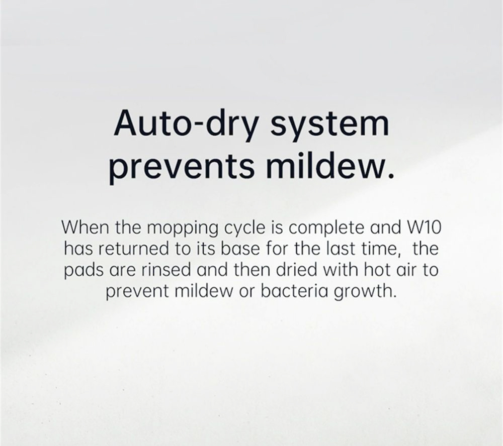 Dreame W10 4000Pa 4 in 1 Self-Cleaning Robot Vacuum Cleaner Sweeping Mopping Washing Drying with LiDAR Navigation