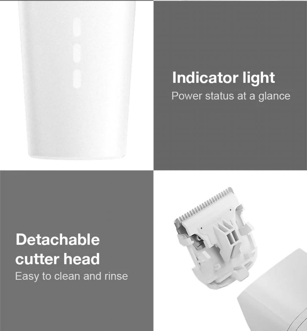 ENCHEN EC001 Electric Hair Clipper USB Cordless Rechargeable Trimmers Two Speed Control Hair Cutting Machine Black