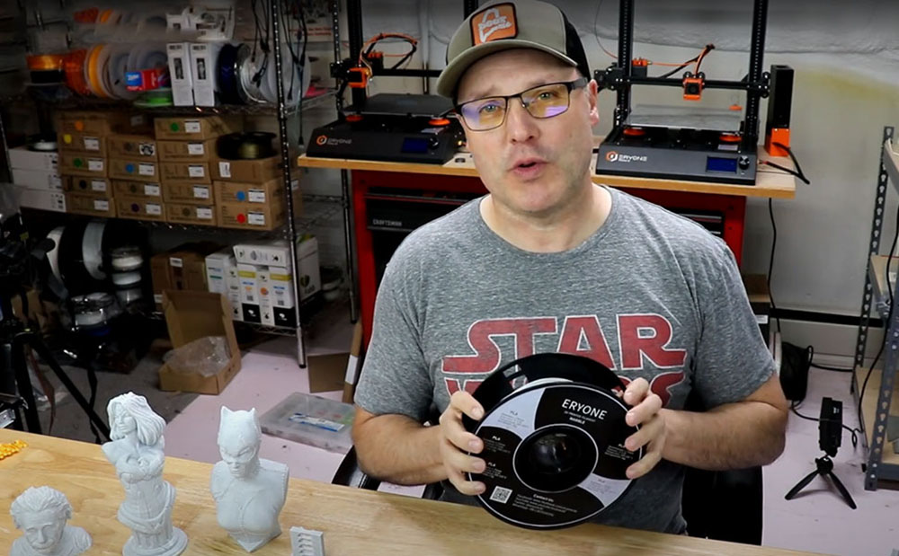 ERYONE Galaxy PETG Filament for 3D Printer 1.75mm Tolerance 0.03mm 1KG(2.2LBS)/Spool - Red