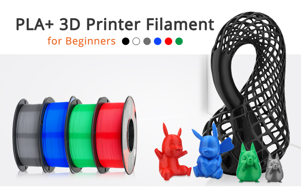 ERYONE PLA+ Filament pre 3D tlačiareň 1,75 mm Tolerancia 0,03 mm1 kg (2.2LBS)/Spool - biely