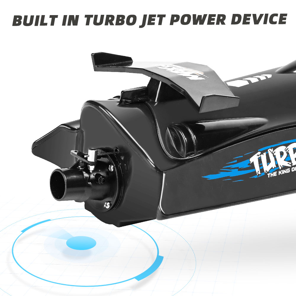 Flytec V009 30KM High Speed RC Jet Boat With Self-righting Feature For Pool and Lakes - Black