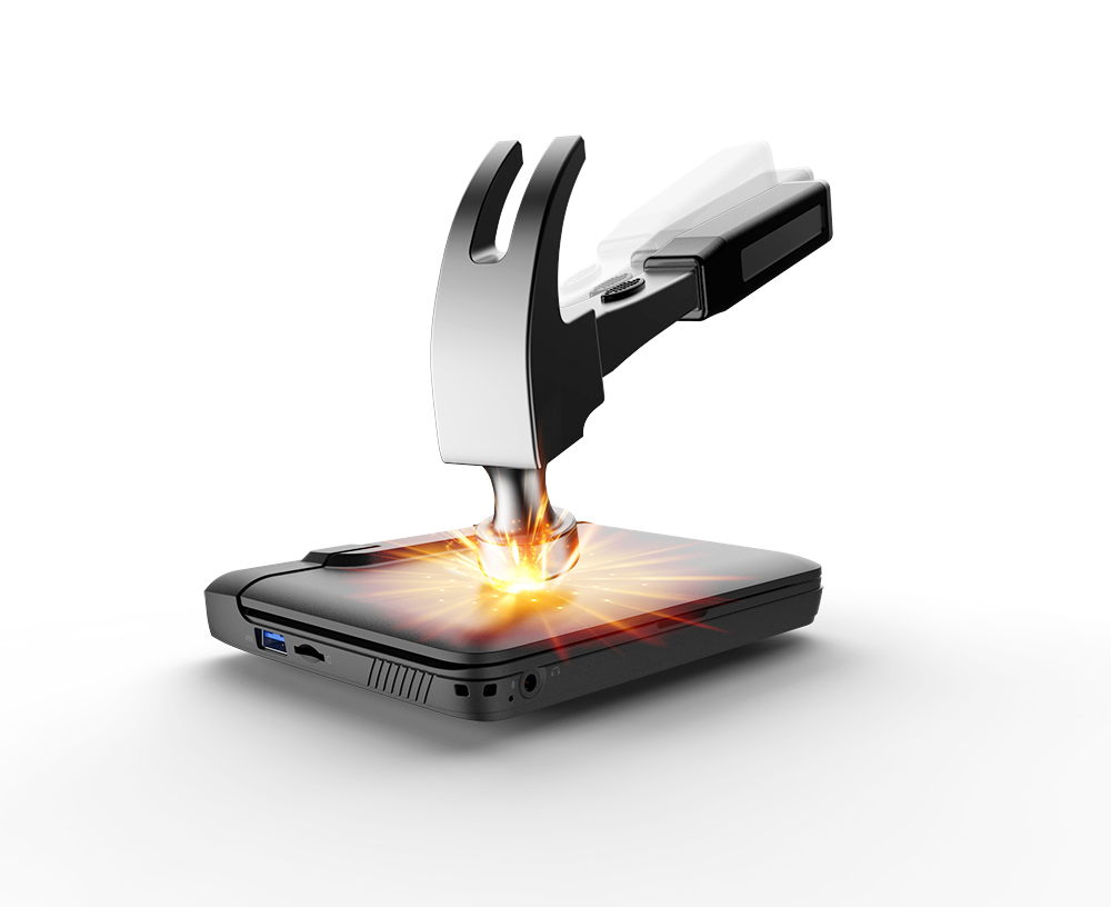 GPD MicroPC Pocket Laptop Mini PC 6 Inch Screen Intel Celeron N4120 8GB RAM 256GB SSD Windows 10 Pro Home 2x3100mAh Battery - EU Plug