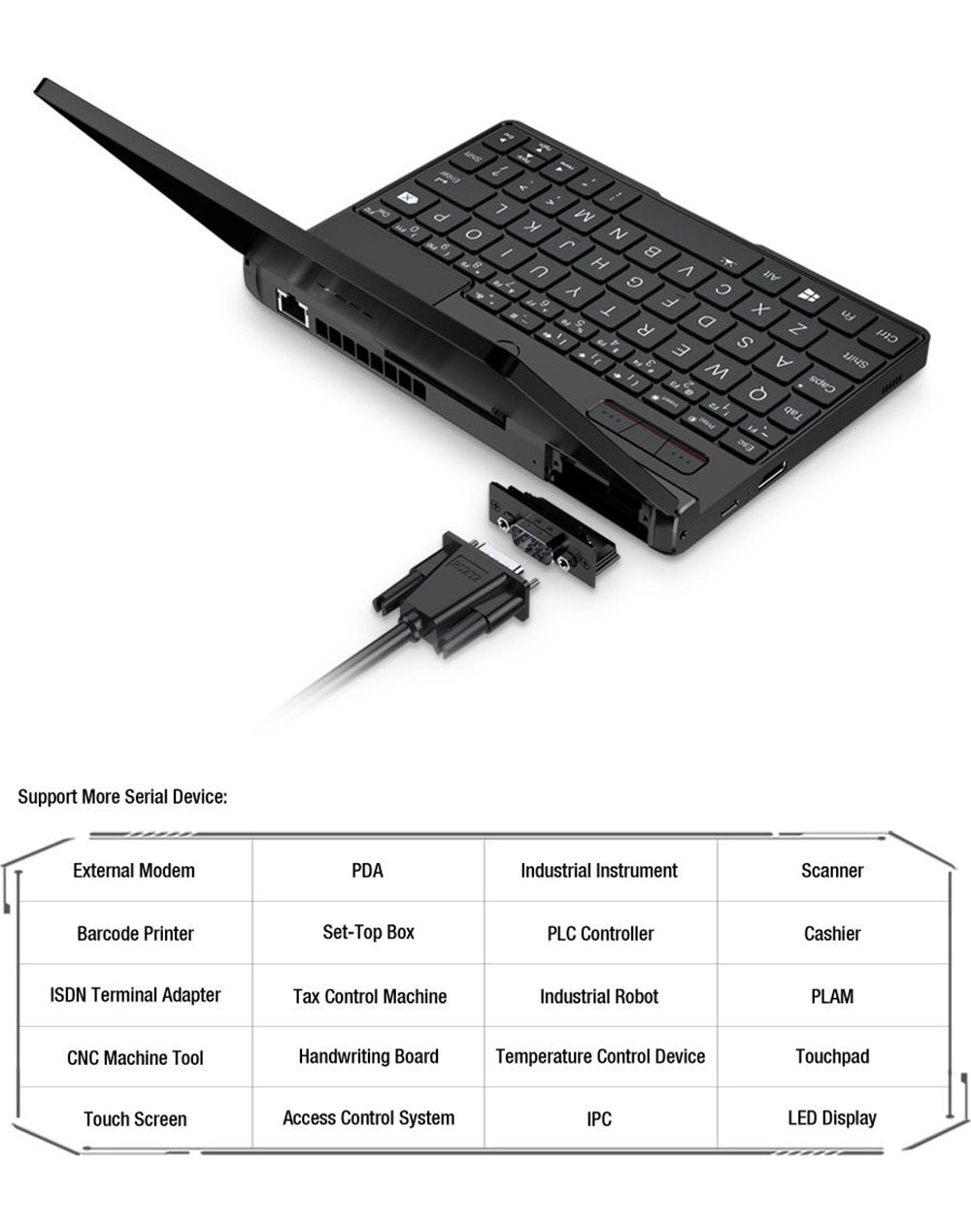 GPD Pocket 3 Intel Pentium Silver N6000 8 Inch Mini Laptop Tablet PC Win10 1920x1200 Resolution 8GB RAM/512GB