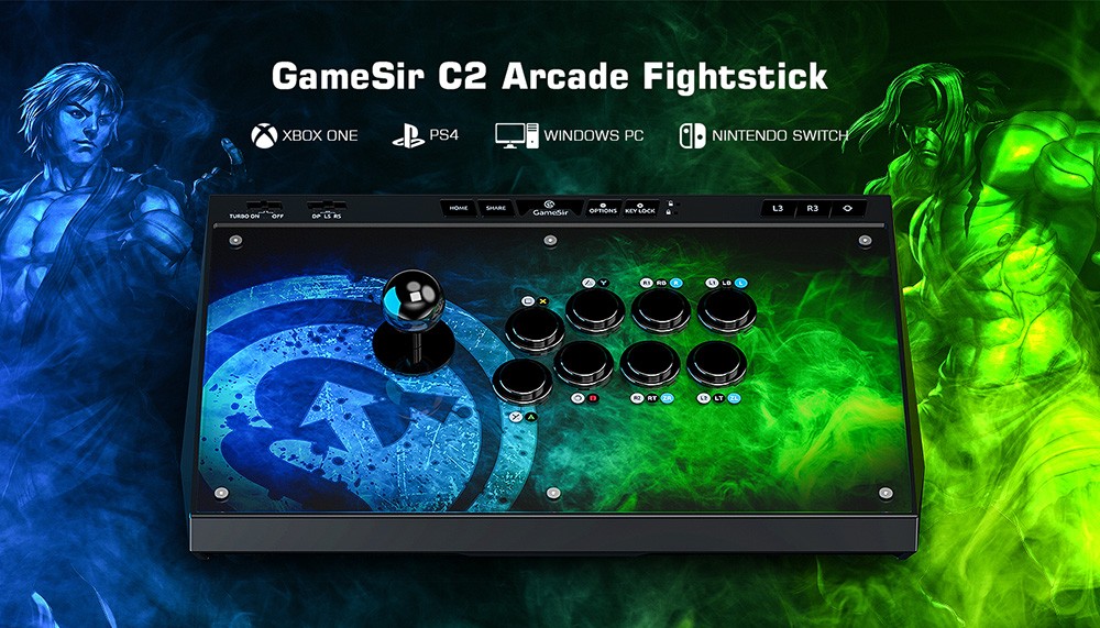 GameSir C2 Arcade Fightstick Game Controller