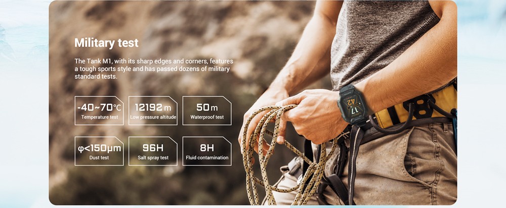 Green Camouflage Straps for KOSPET TANK M1 Smartwatch 22mm Width