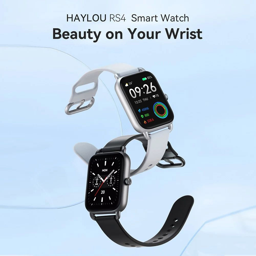 Haylou RS4 Smartwatch 12 Sports Modes Custom Watch Face Health Monitor Sports Watch - Black