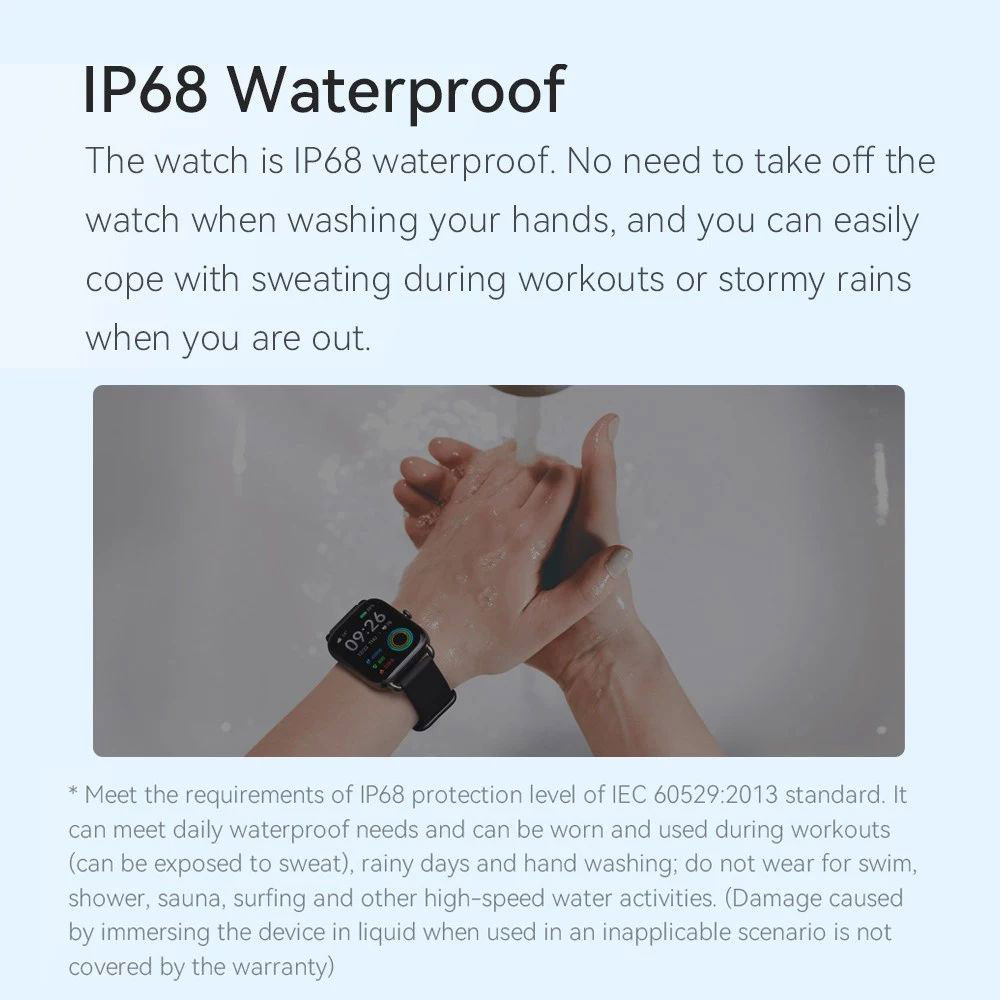 Haylou RS4 Smartwatch 12 Sports Modes Custom Watch Face Health Monitor Sports Watch - Silver