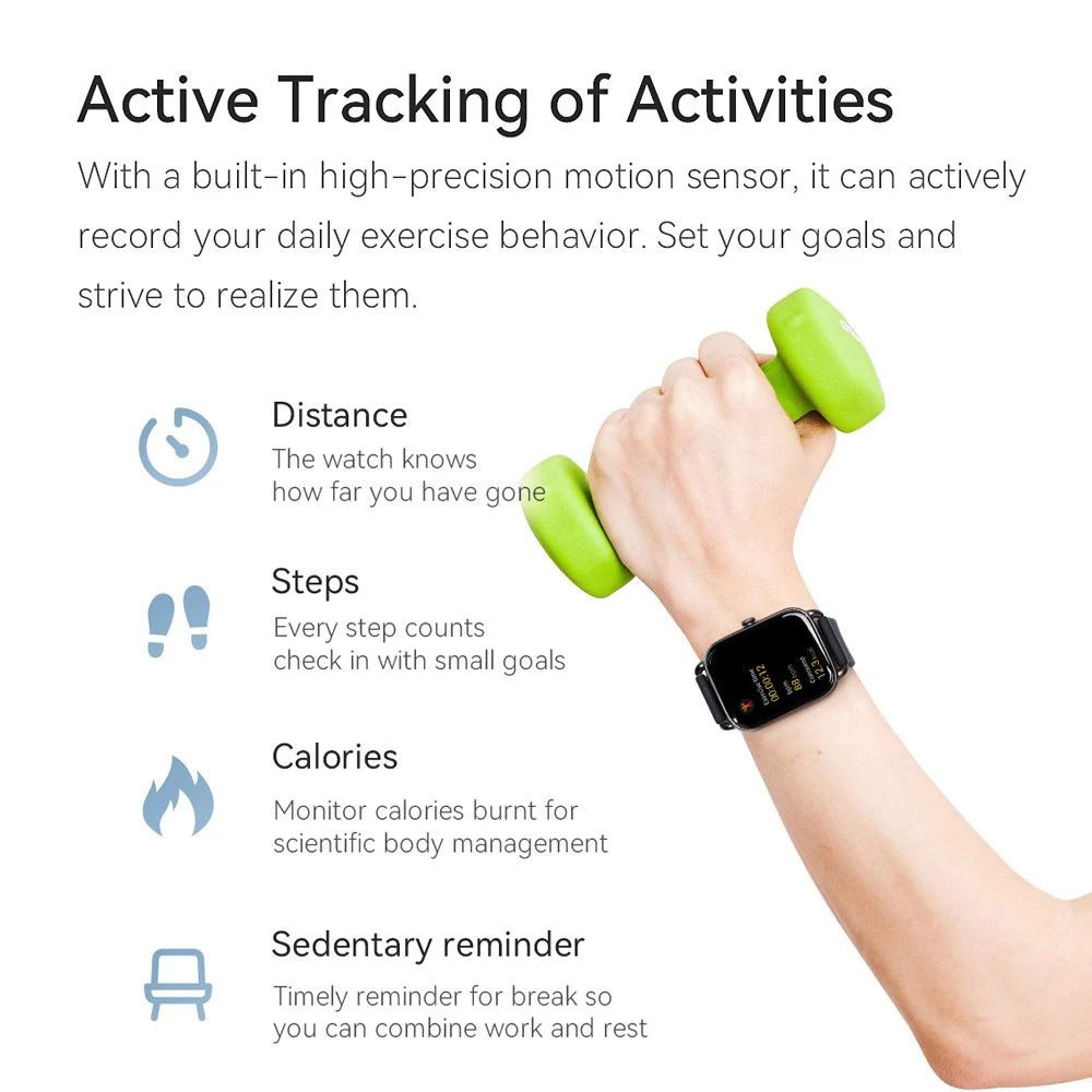 Haylou RS4 Smartwatch 12 Sports Modes Custom Watch Face Health Monitor Sports Watch - Silver