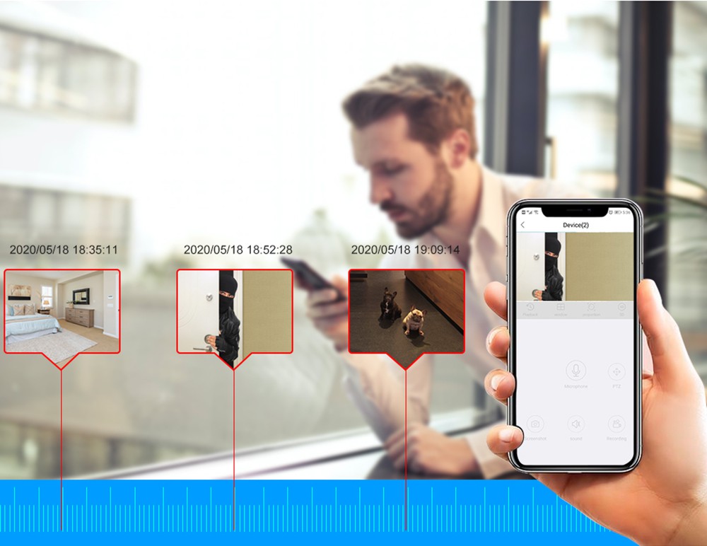 Hiseeu 3MP Wireless PTZ Speed Dome IP Camera WiFi Outdoor Two-way Audio CCTV Security Smart Video Surveillance Camera