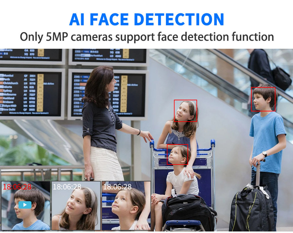 Hiseeu 5MP Surveillance POE IP Camera Two Way Audio Outdoor Waterproof Security CCTV for POE Video Recorder NVR