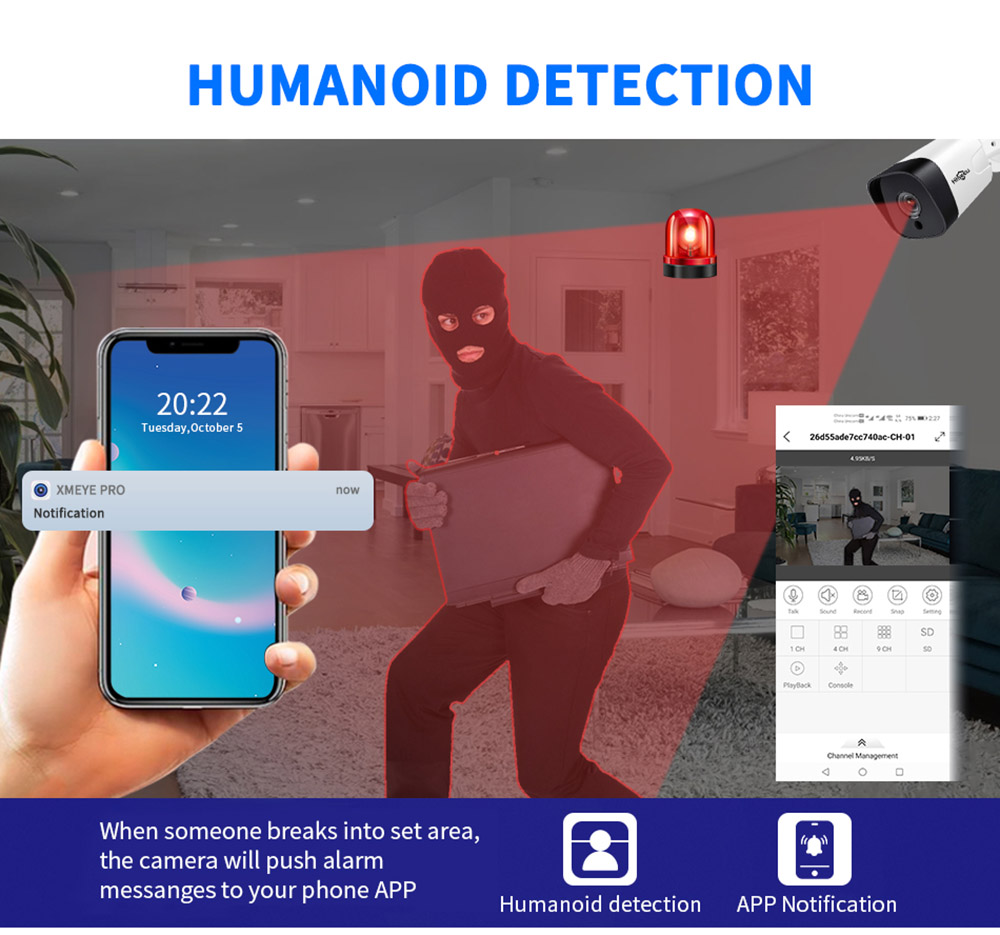 Hiseeu 5MP Surveillance POE IP Camera Two Way Audio Outdoor Waterproof Security CCTV for POE Video Recorder NVR