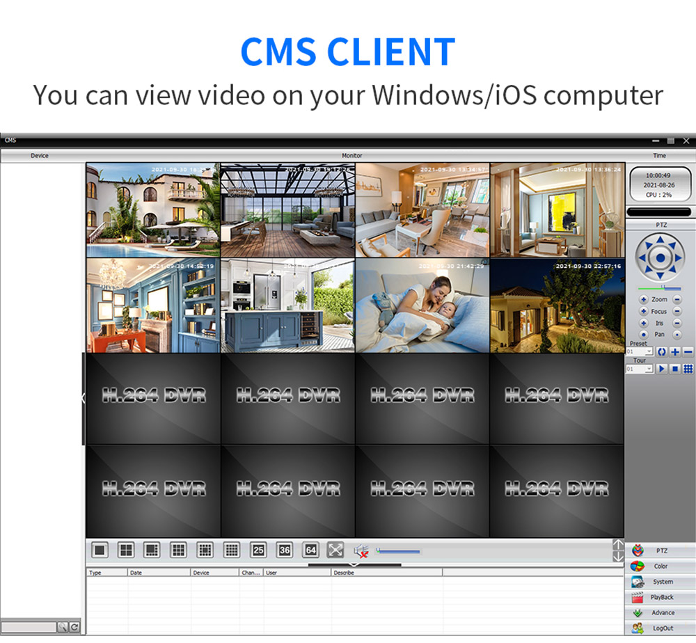 Hiseeu 5MP Surveillance POE IP Camera Two Way Audio Outdoor Waterproof Security CCTV for POE Video Recorder NVR