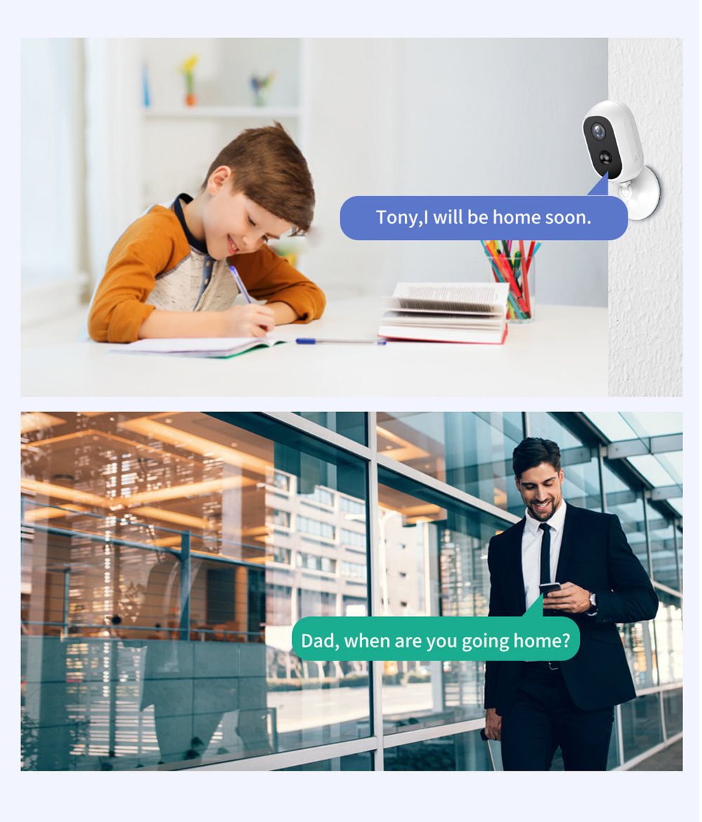 Hiseeu C30 1536P 3MP Wireless Battery IP Camera