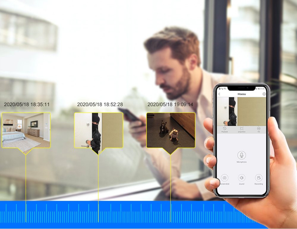 Hiseeu C30 1536P 3MP Wireless Battery IP Camera Rechargeable 2 Way Audio Outdoor Weatherproof Security Wifi solar