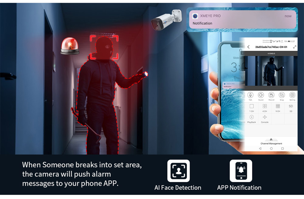 Hiseeu IP POE 3MP CCTV Security Surveillance Camera System Kit Set Outdoor AI Camera Two Way Audio NVR Video Recorder