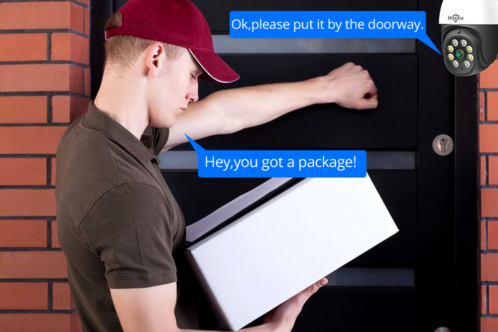 Hiseeu WHD812B 2MP Speed Dome Wireless WIFI Camera 2MP Outdoor 5x Digital Zoom PTZ IP Camera with 32G SD Card