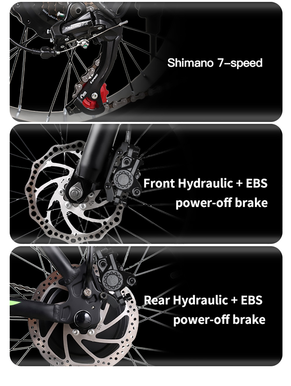 JINGHMA R8 500W 48V 15Ah 20 Inch Tire Electric Bicycle 40km/h Max Speed 90km Range 120kg Max Load