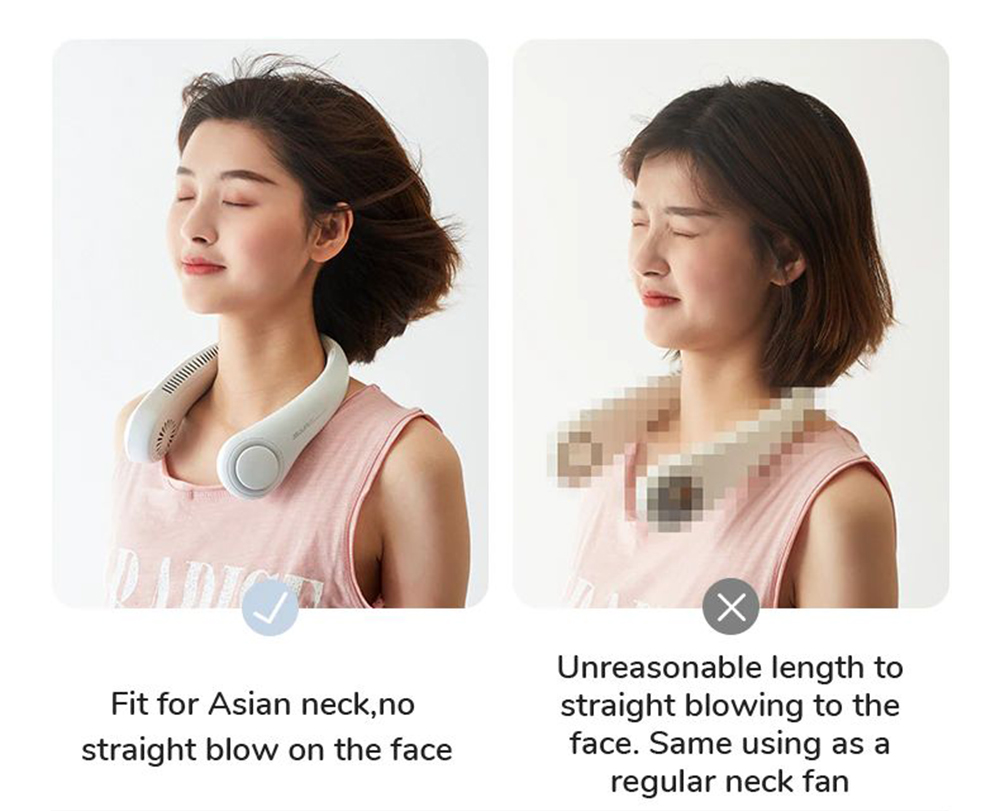 JISULIFE F12 Mini Neck Fan Portable Bladeless USB Rechargeable Mute Sports Fans For Outdoor Ventilador Portatil Abanicos 9 JISULIFE F12 Mini Neck Fan Portable Bladeless USB Rechargeable Mute Sports Fans for Outdoor Ventilador Portatil Abanicos