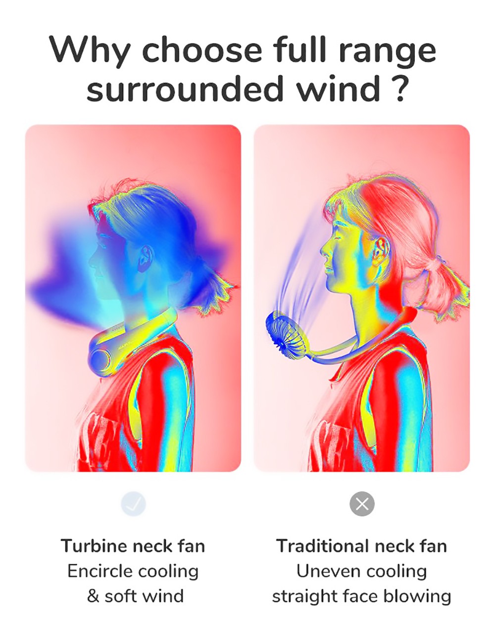 JISULIFE F12 Mini Neck Fan Portable Bladeless USB Rechargeable Mute Sports Fans For Outdoor Ventilador Portatil Abanicos 17 JISULIFE F12 Mini Neck Fan Portable Bladeless USB Rechargeable Mute Sports Fans for Outdoor Ventilador Portatil Abanicos