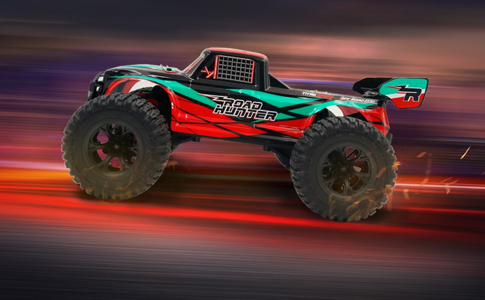 JJRC Q123 1: 10 Racing Car Field Pickup Brushed 4WD RTR RC Truck High Speed Off-Road - White & Blue