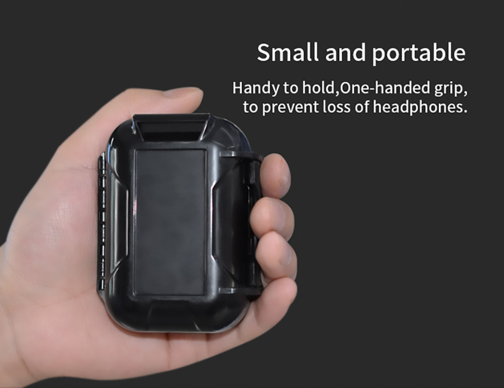 KZ ABS Protective Case for Earphone Storage Portable - Black