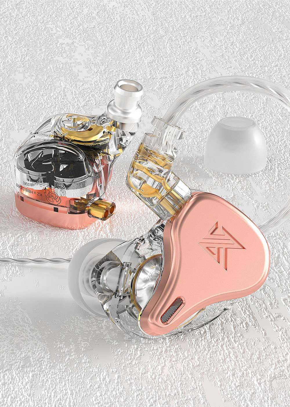 KZ DQ6S Metal Wired Earphones In-Ear Noice Cancelling Sport HiFi with Mic - Black