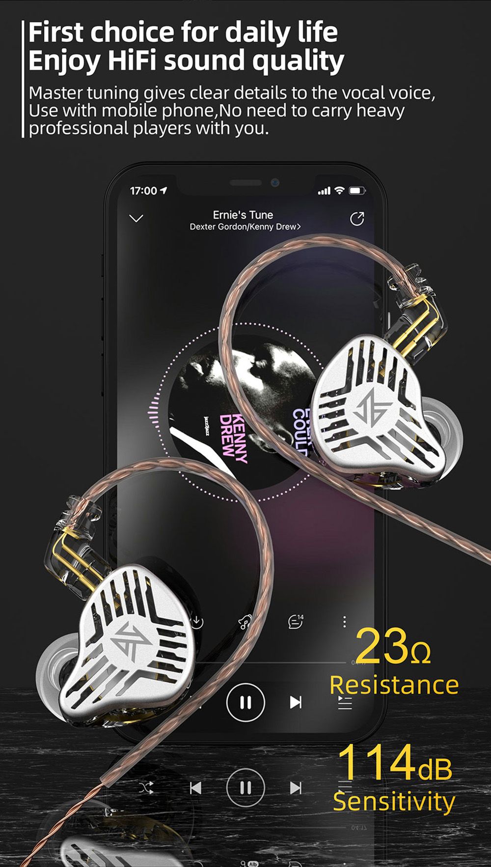 KZ EDS Wired Earphones In-Ear Dual Magnetic Dynamic Drivers HiFi In Ear With Mic For Musician Audiophile - Black 15 KZ EDS Wired Earphones In-Ear Dual Magnetic Dynamic Drivers HiFi In Ear with Mic for Musician Audiophile - Black