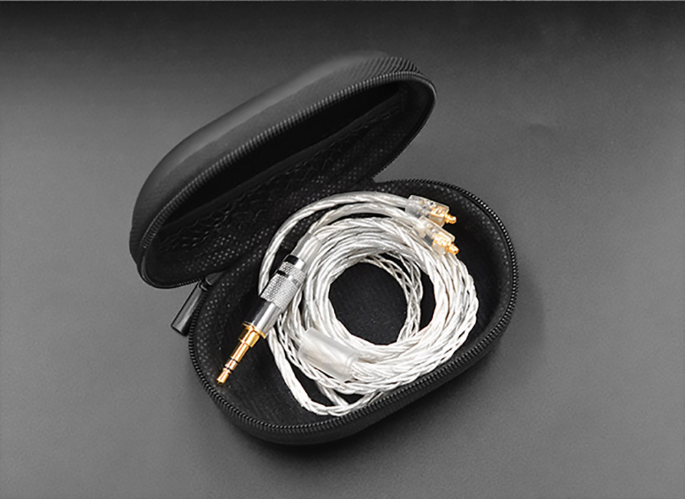 KZ Oval Case Protective Bag for Earphone Storage Portable - Black