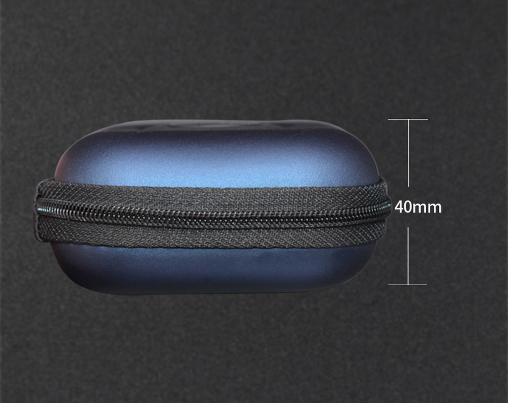 KZ PU Protective Case for Earphone Storage Portable - Black