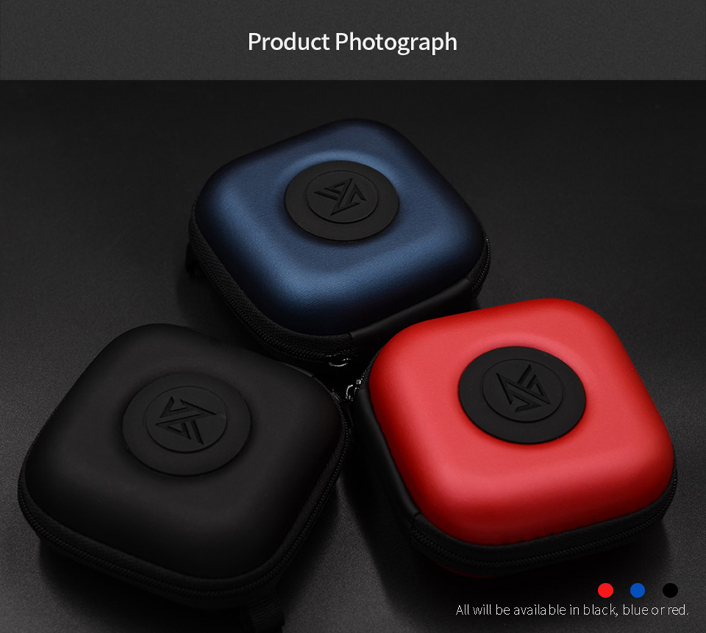 KZ PU Protective Case for Earphone Storage Portable - Black