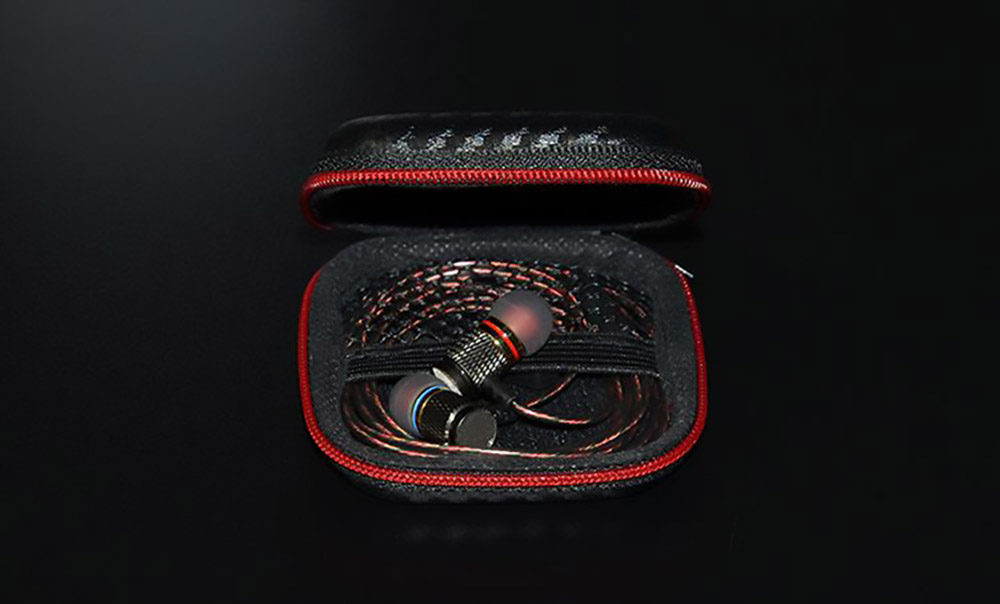 KZ Square Case Protective Bag for Earphone Storage Portable - Black