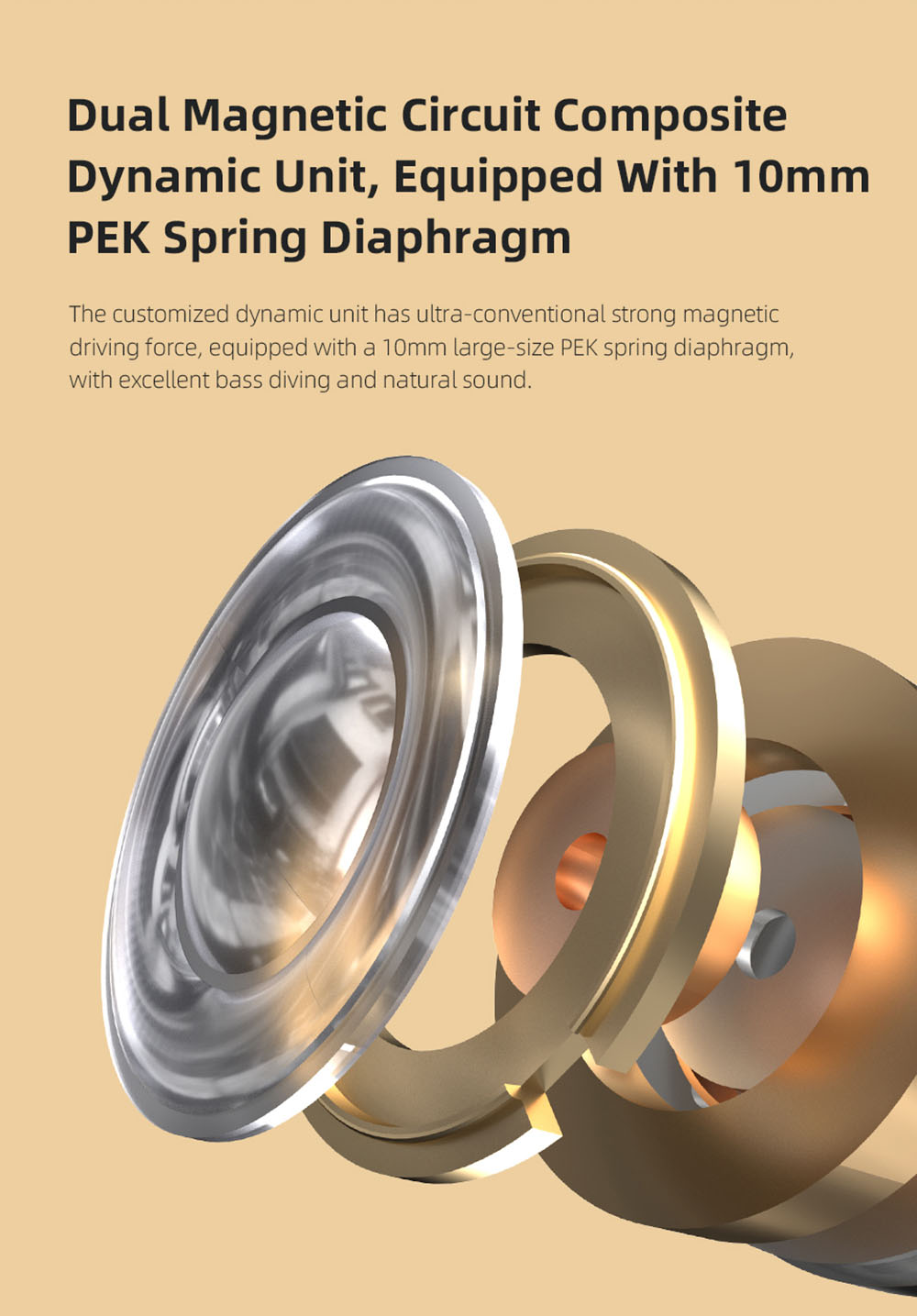 KZ ZAX In Ear Wired Earphones 1DD+7BA HiFi Bass Monitor Headset Hybrid technology Noise Cancelling with Mic- Silver