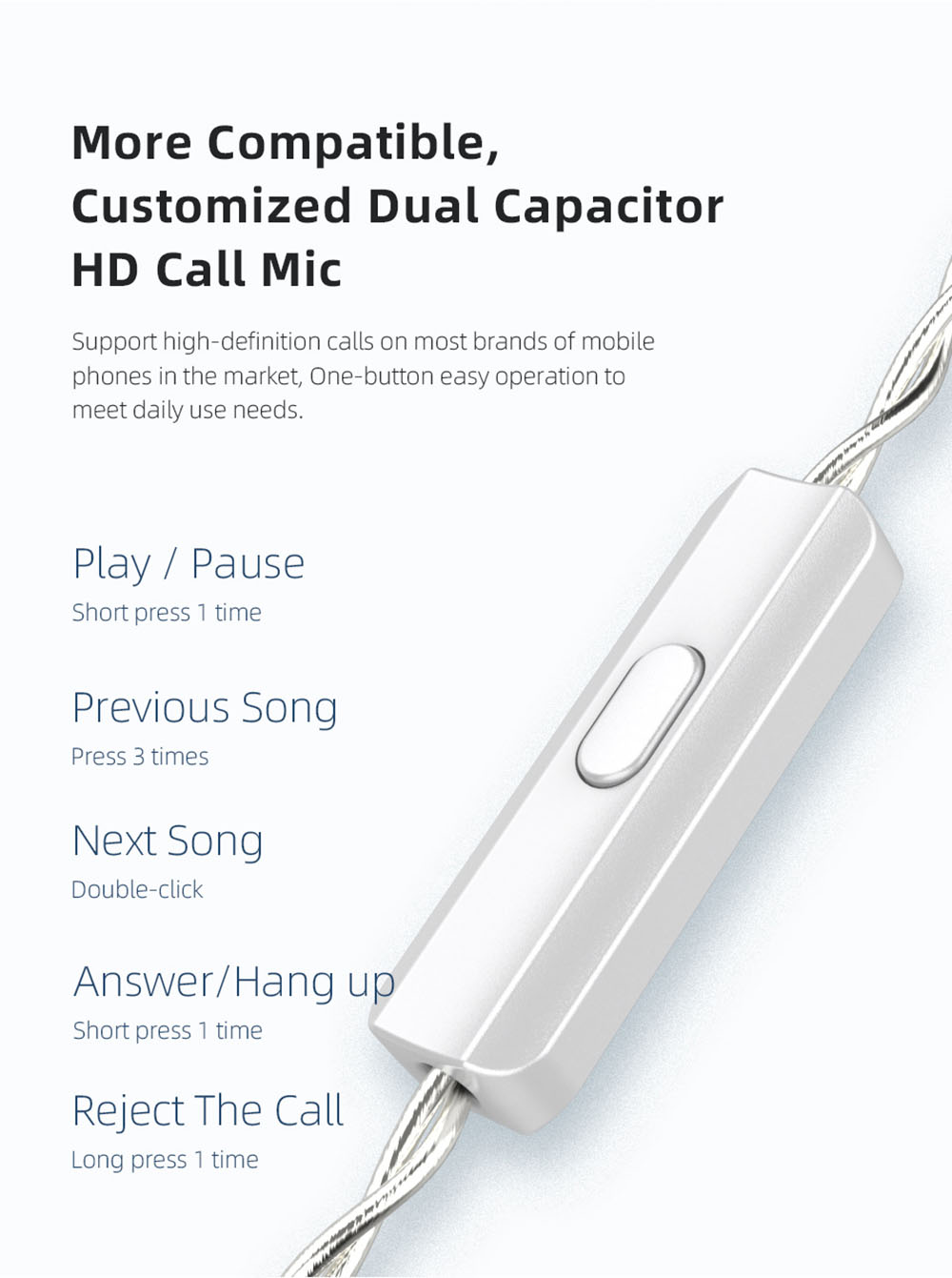 KZ ZAX In Ear Wired Earphones 1DD+7BA HiFi Bass Monitor Headset Hybrid technology Noise Cancelling with Mic- Silver