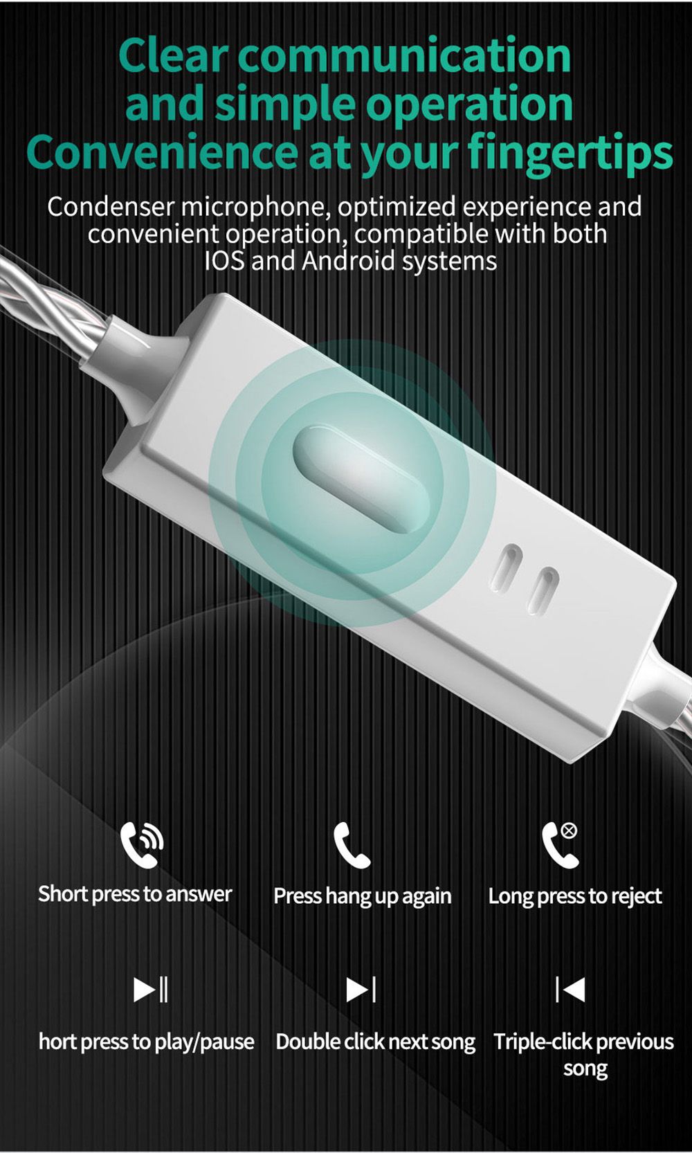 KZ ZES Electrostatic+Dynamic Wired HiFi Earphone Bass Earbuds In-Ear Monitor Noise Cancelling with Mic - Silver