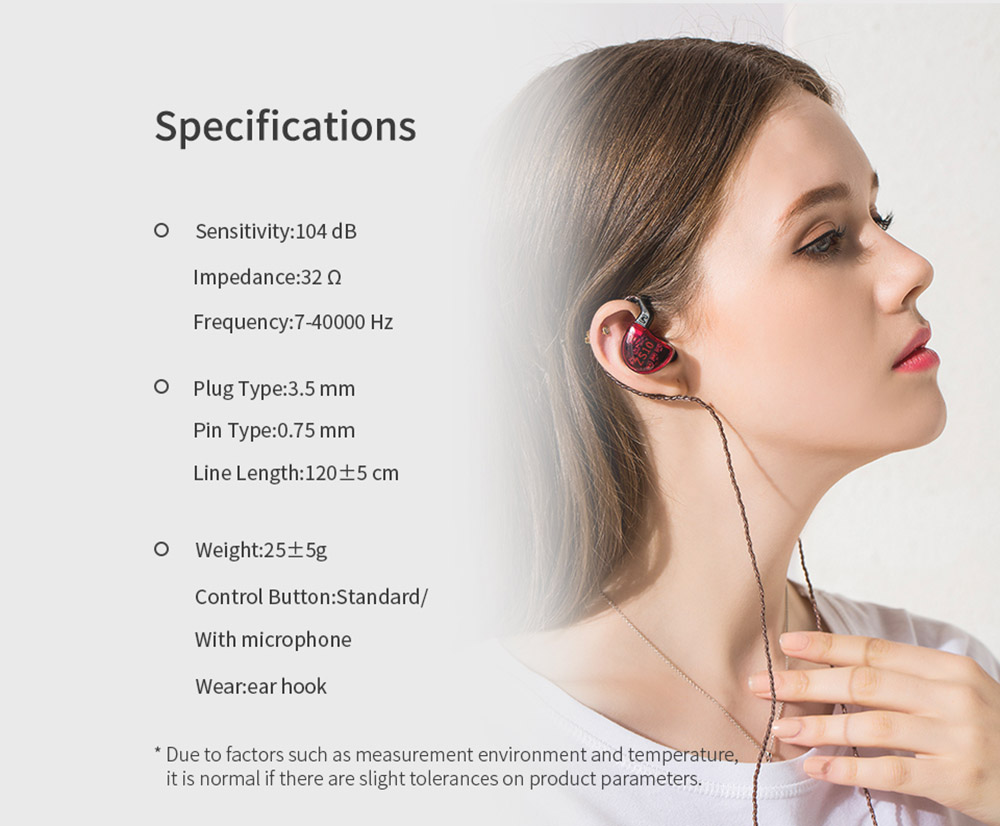 KZ ZS10 Wired Earphone 4BA+1DD Hybrid Technology In-ear HiFi Bass Game Headset - with Mic Black