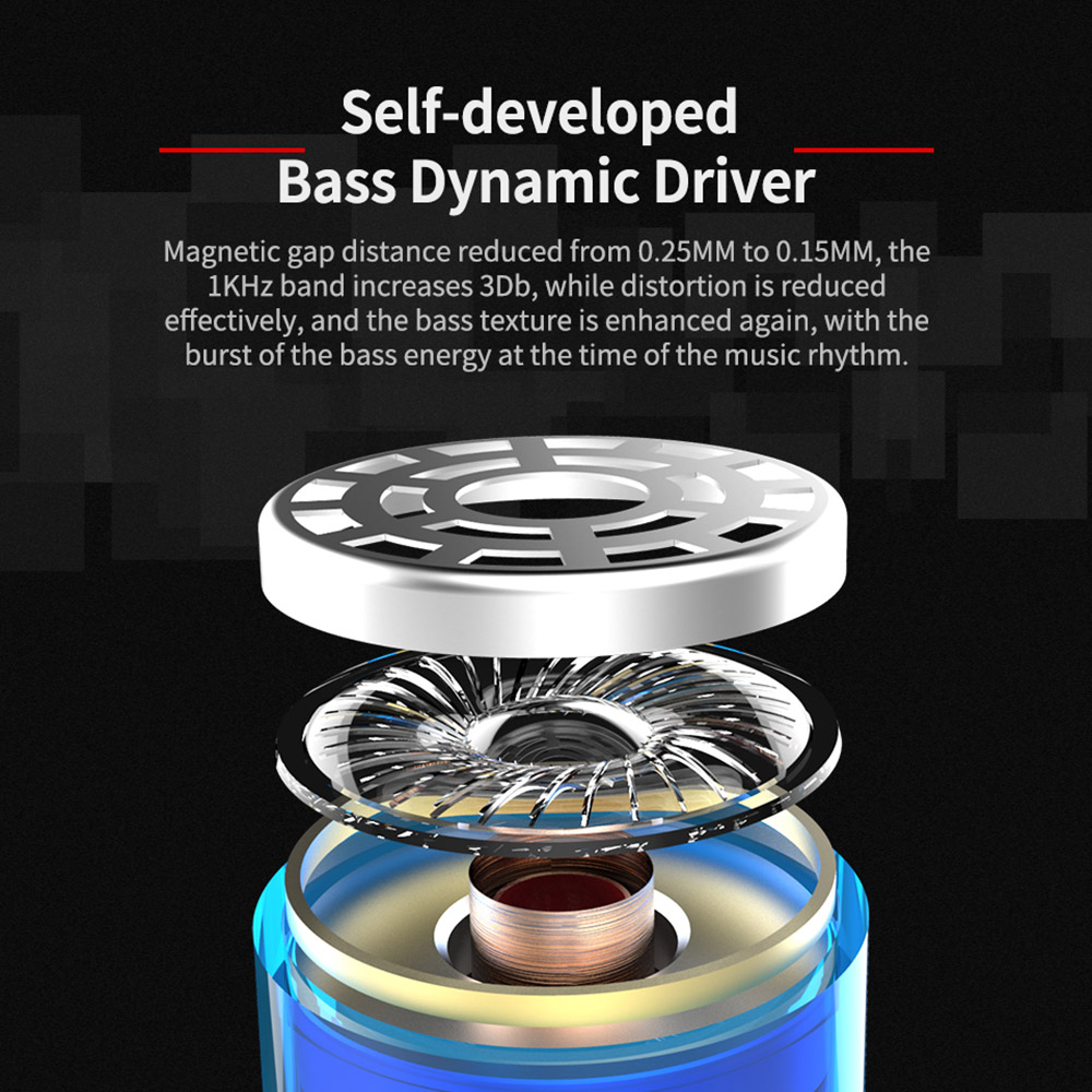 KZ ZS10 Wired Earphone 4BA+1DD Hybrid Technology In-ear HiFi Bass Game Headset -with Mic Red