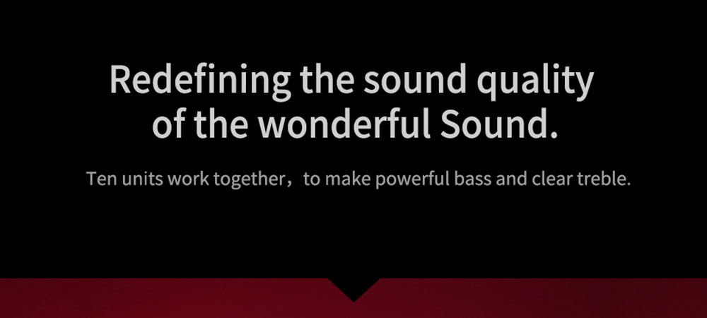 KZ ZS10 Wired Earphone 4BA+1DD Hybrid Technology In-ear HiFi Bass Game Headset -with Mic Red