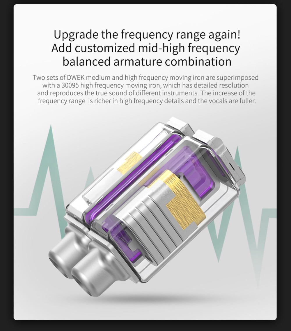 KZ ZSX Terminator Metal In Ear Earphones 12 Units Hybrid 5BA+1DD HIFI Bass Wired Earbuds with Mic- Black