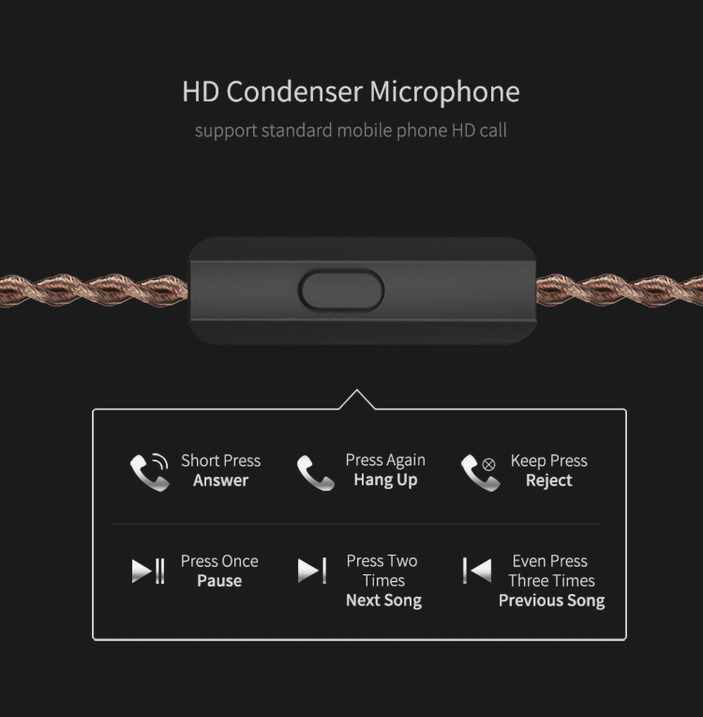 KZ ZSX Terminator Metal In Ear Earphones 12 Units Hybrid 5BA+1DD HIFI Bass Wired Earbuds with Mic- Black